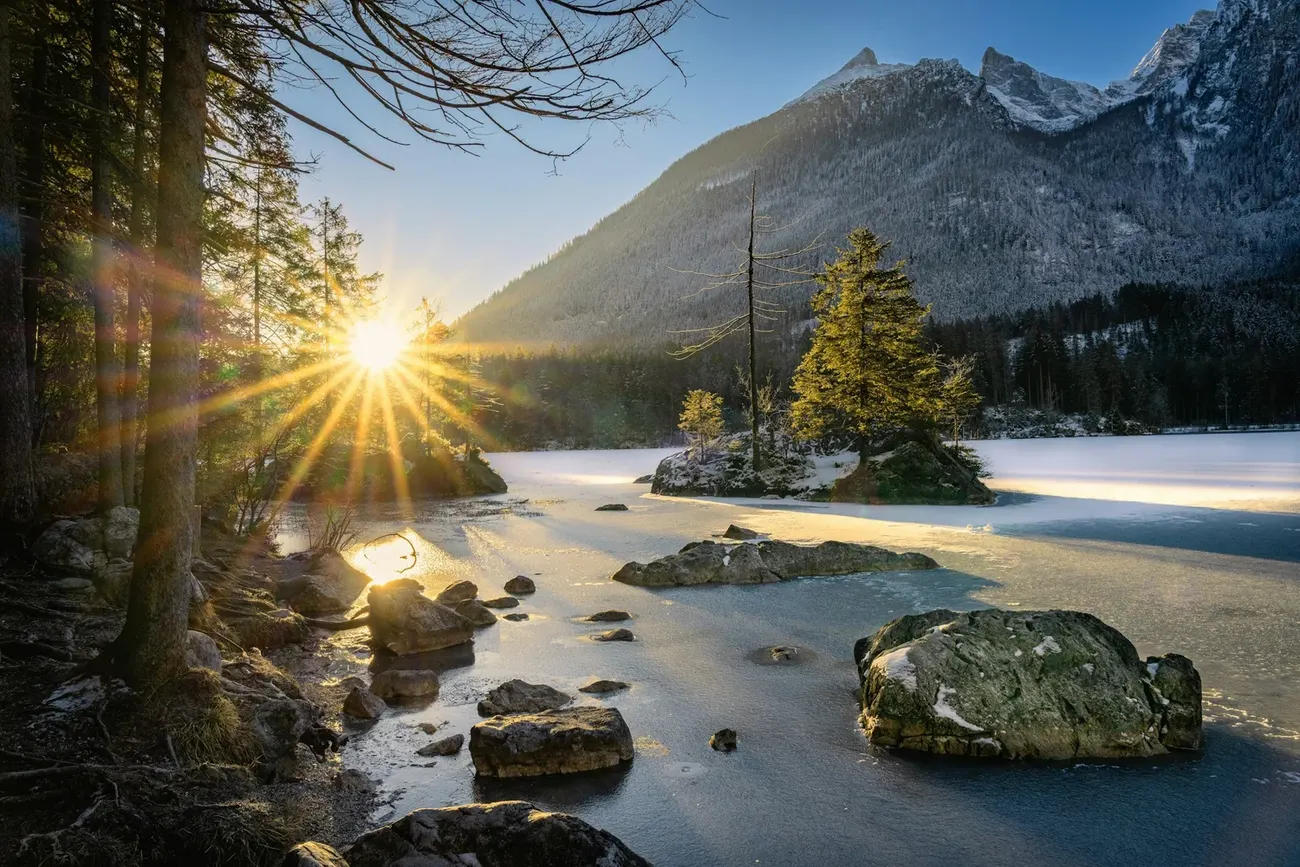 A calm natural landscape